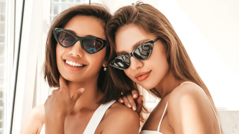 A beautiful young woman with natural beauty and a confident smile