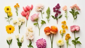 A bouquet of vibrant fresh flowers showcasing natural colors and delicate petals in soft light